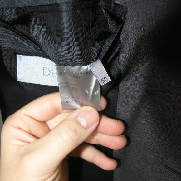 Dior Homme SS2010 Solid Gray Two Suit Jacket
